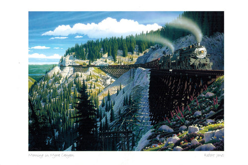 Morning in Myra Canyon (Steam Train)